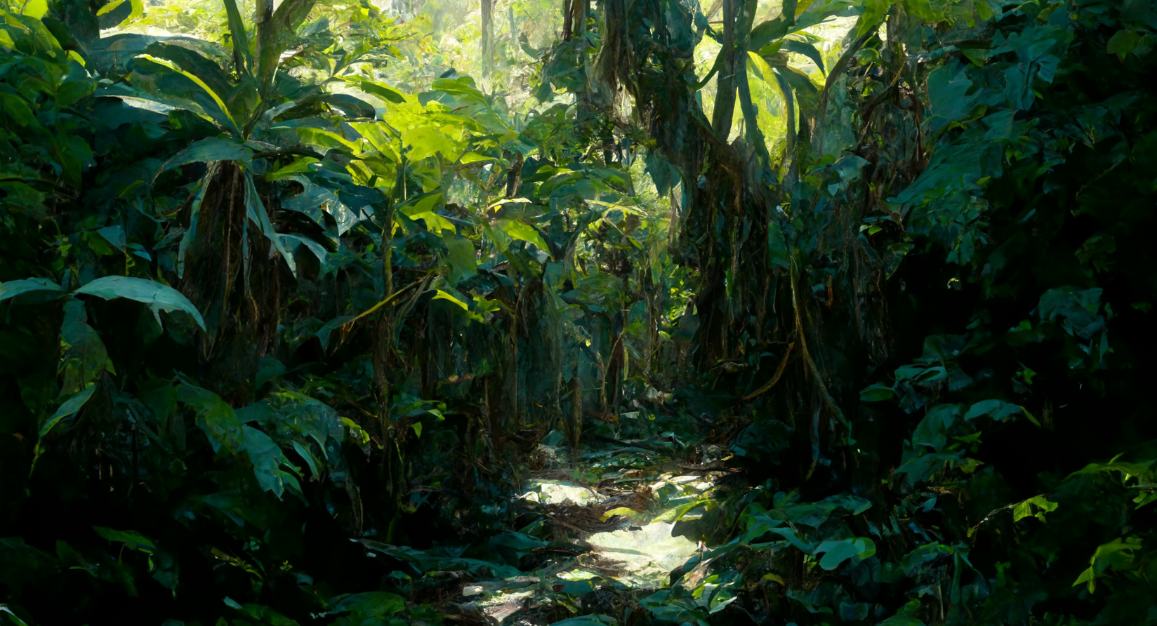 overgrown jungle