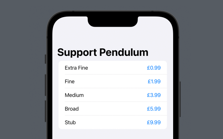 Tip jar with prices